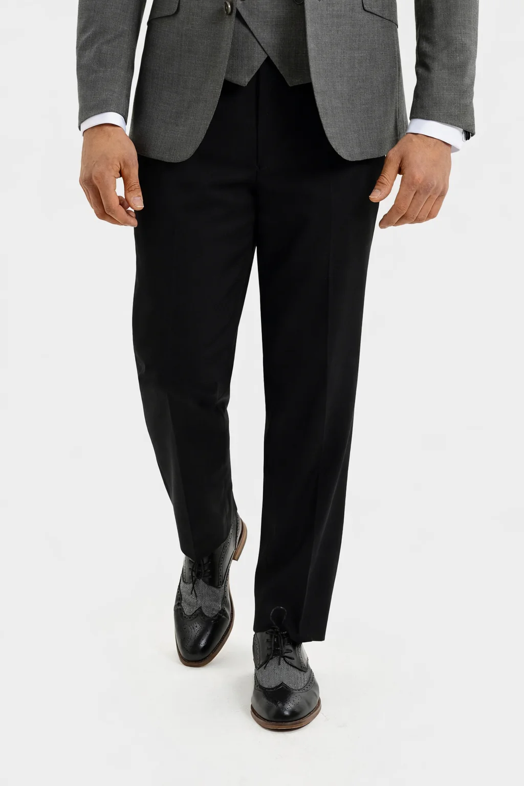 Black Coast Stretch Straight Leg - Trousers